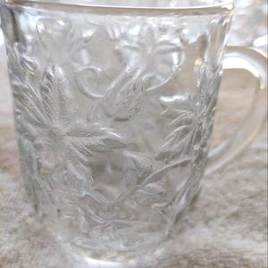 Vintage Princess House Fantasia Crystal Coffee Mugs -3 Mugs
